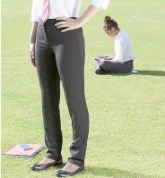 Girls senior Trousers with slim leg - black (Trimley)
